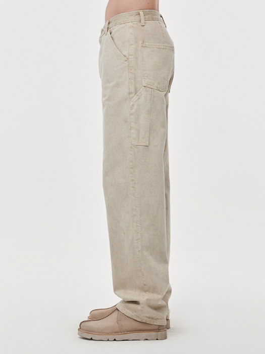 DP043 Carpenter Denim Trousers (Sand Beige)