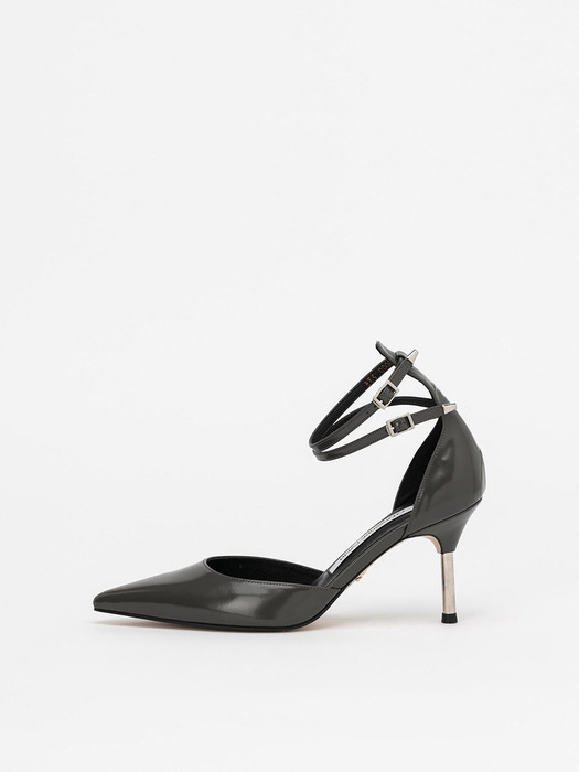 Vacarat Strap Pumps in Gray Box