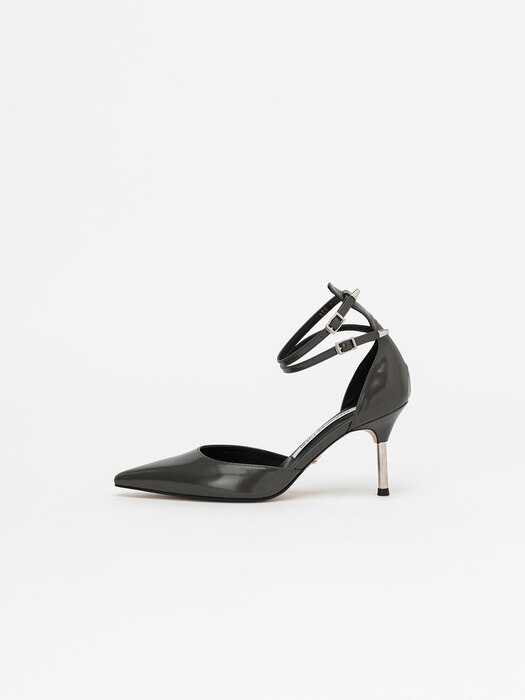 Vacarat Strap Pumps in Gray Box