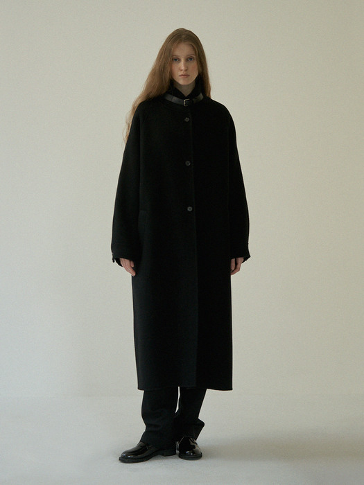 Mignon Handmade Highneck Coat (Black)