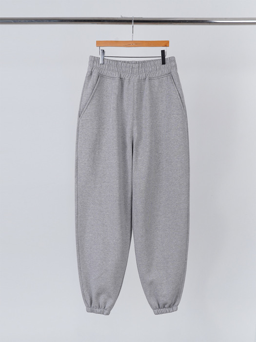 HEAVY SWEAT JOGGER PANTS[NAPPING]_GREY