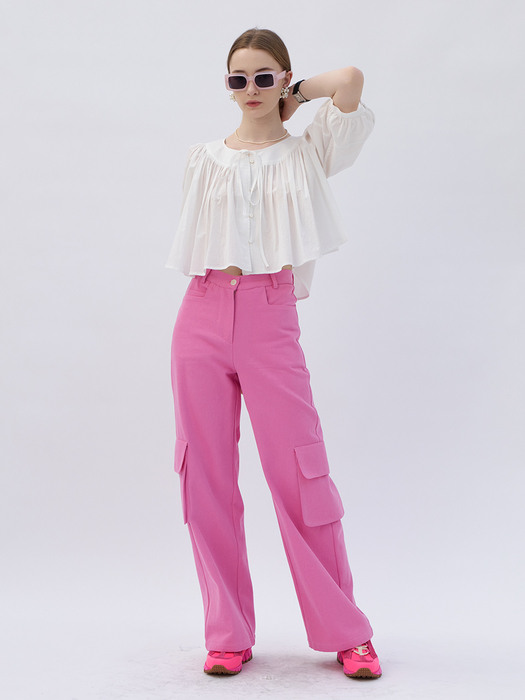 23 Spring_ Pink Cargo Pants