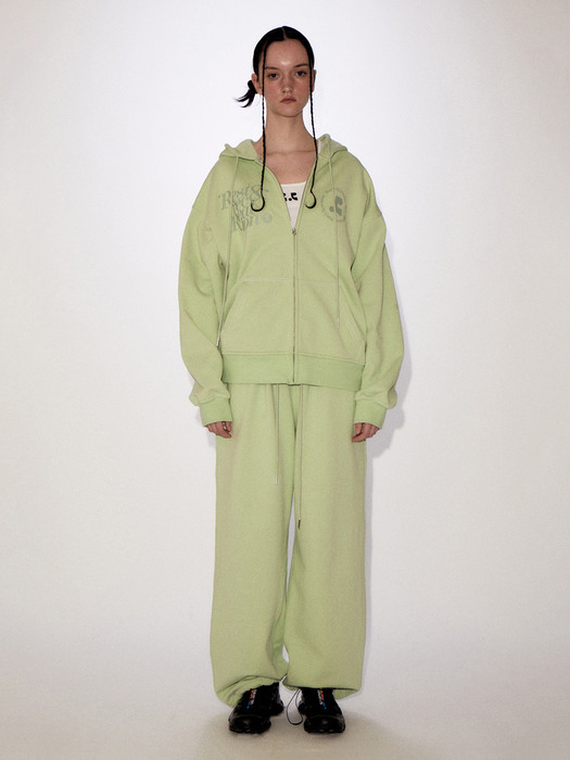 RR LOGO STITCH HEAVYWEIGHT PANTS - YELLOWISH GREEN