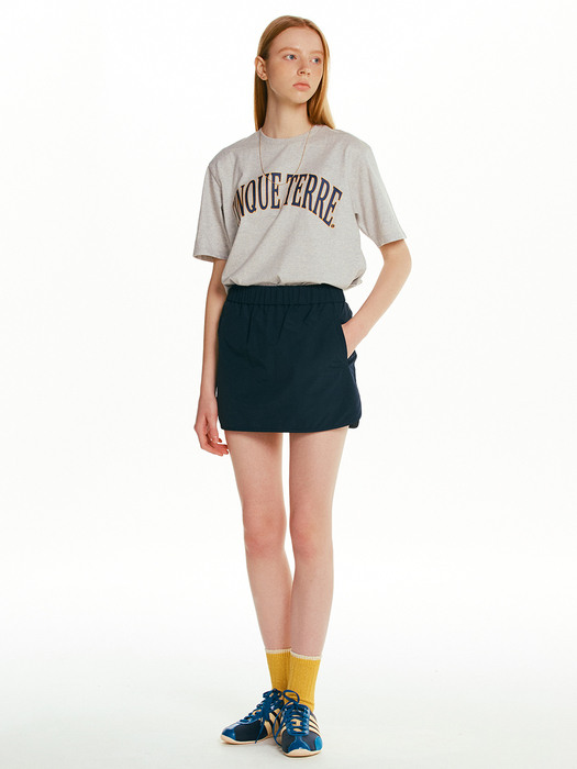 LAZIO Banding mini skirt (Navy)