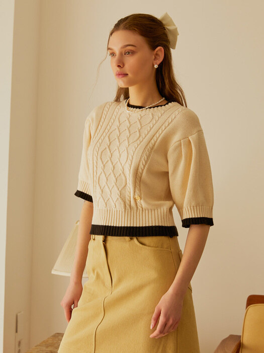 ANOETIC GOLD PUFF KNIT_IVORY