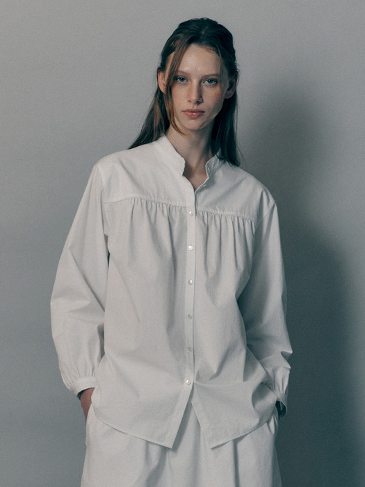 Simone cotton shirt (White)