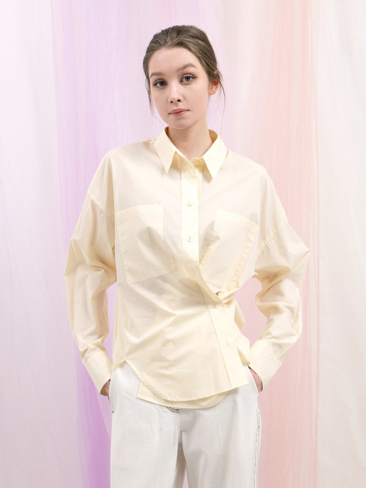 SUMMER COTTON SHIRTS-LIGHT YELLOW