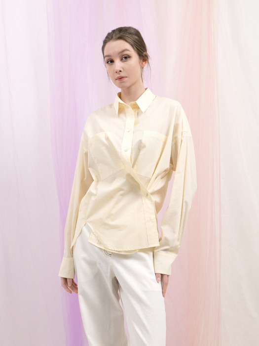 SUMMER COTTON SHIRTS-LIGHT YELLOW