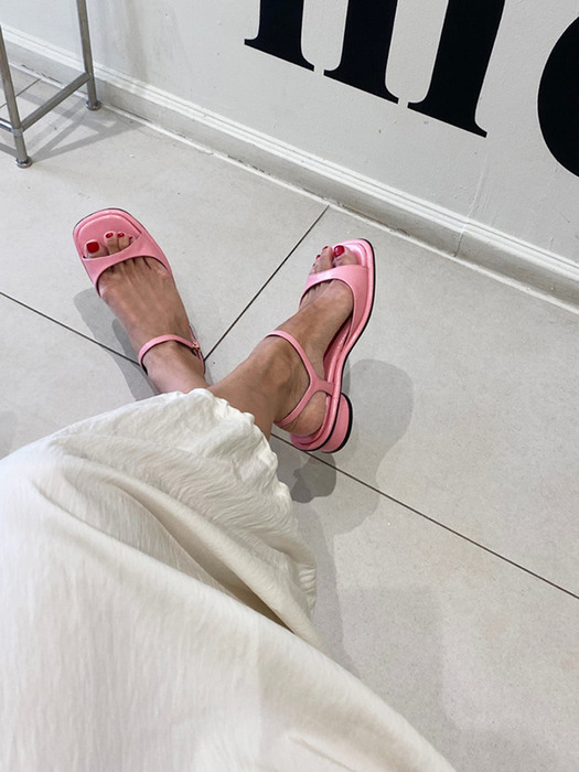 Jenny Sandals Leather Pink 3cm
