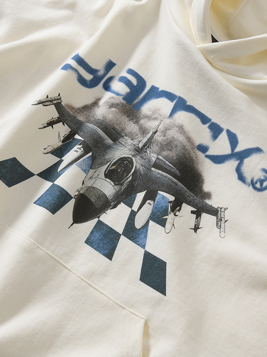 Combat Plane DTP hoodie (Ivory)