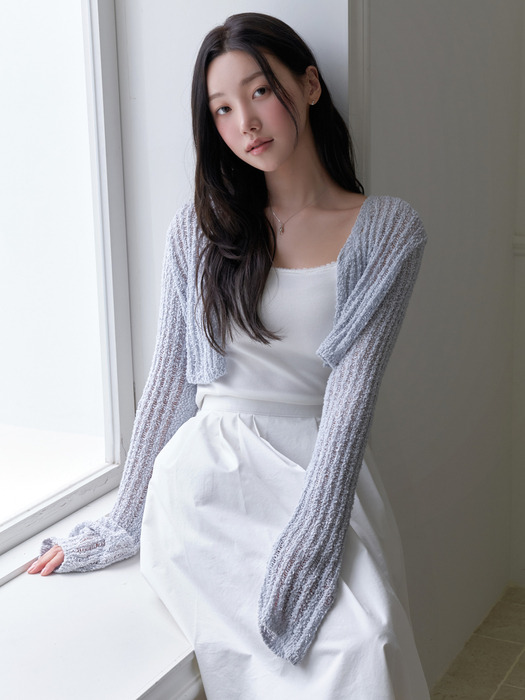 Creamy mini cardigan 3color