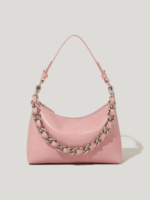 체인 미니 숄더백 Chain Mini Shoulder bag -  베이비 핑크