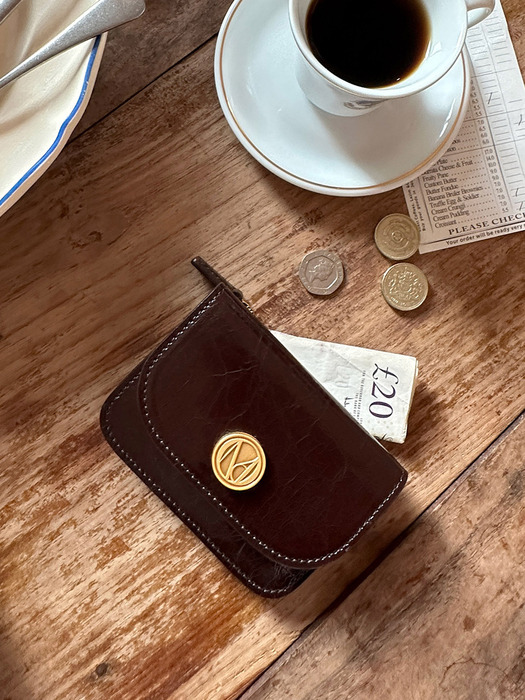 Ecrin card wallet - Chocolate brown