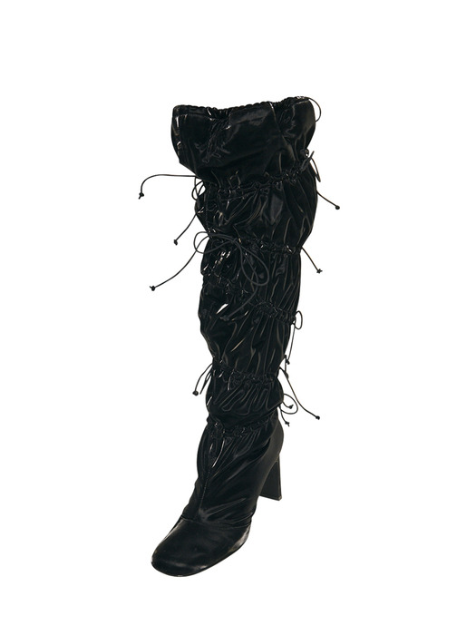 Multi Rushy Long Boots / BLACK