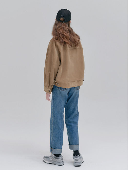 23FN corduroy crop jacket [C/BR]