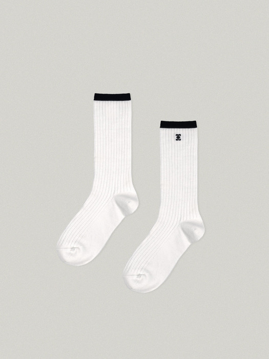 LINE POINT CLASSIC SOCKS - BLACK, WHITE [SET]