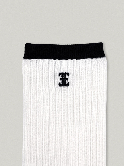 LINE POINT CLASSIC SOCKS - BLACK, WHITE [SET]