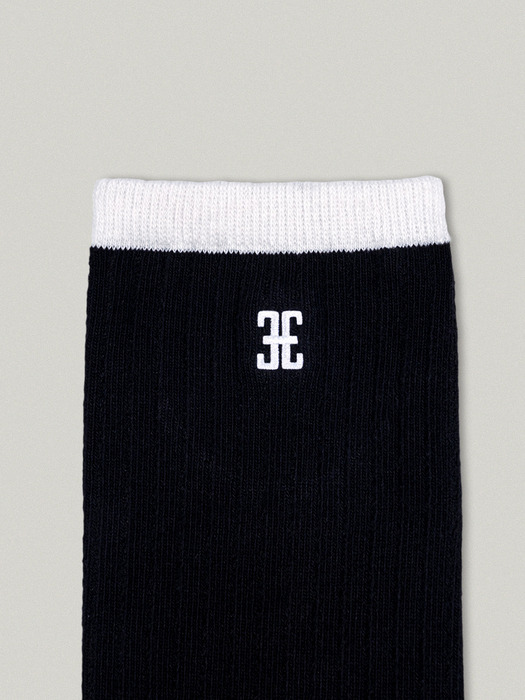 LINE POINT CLASSIC SOCKS - BLACK, WHITE [SET]