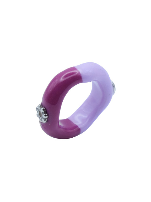half color ring-purple