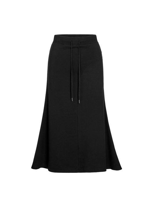 Mermaid Line Long Skirt (BLACK)