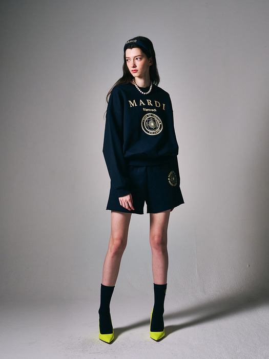 SWEATSHIRT UNIV_NAVY IVORY