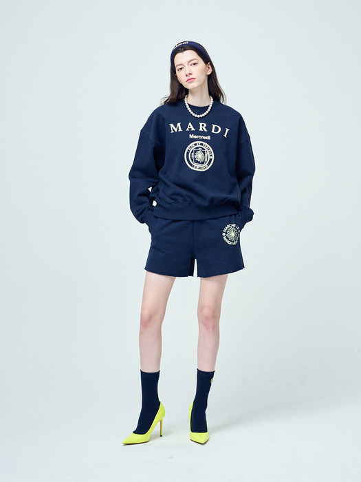 SWEATSHIRT UNIV_NAVY IVORY