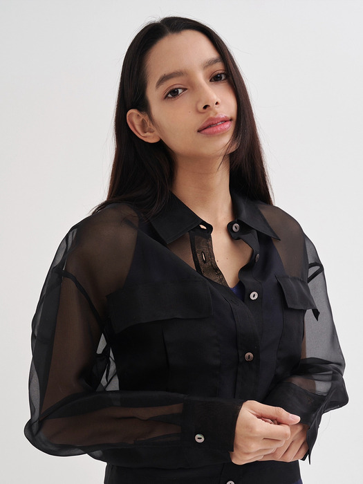 100% Silk Organza Shirt