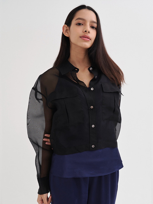 100% Silk Organza Shirt