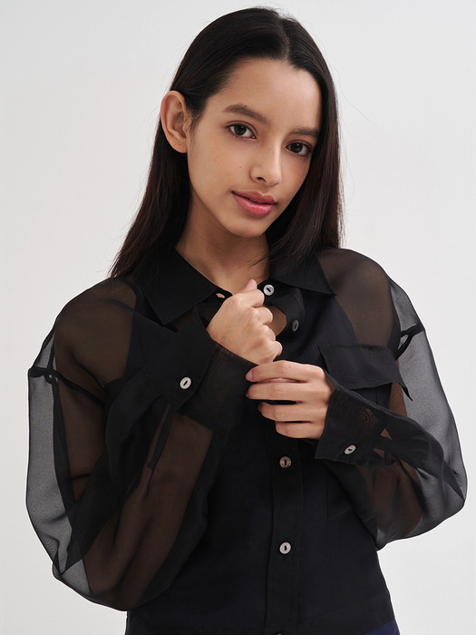 100% Silk Organza Shirt