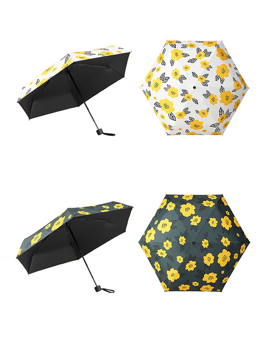 타임앤러버 FLOWERS 자외선차단 5단 양우산