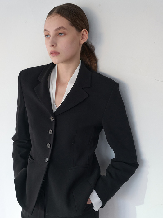 [Drama Signature] Slim Button Blazer_3color
