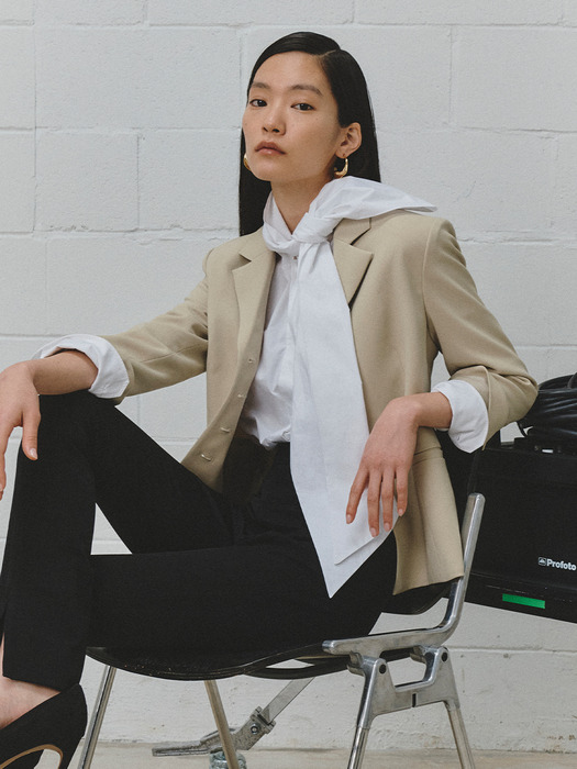 [Drama Signature] Slim Button Blazer