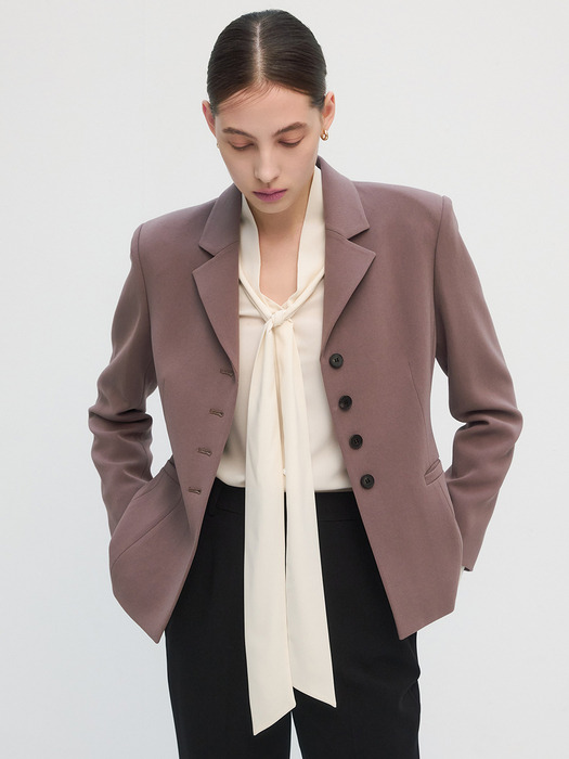 [Drama Signature] Slim Button Blazer_3color