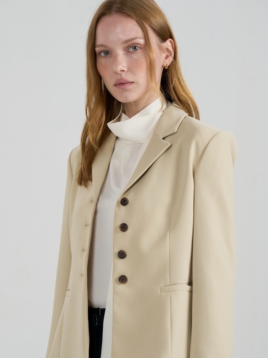 [Drama Signature] Slim Button Blazer_3color