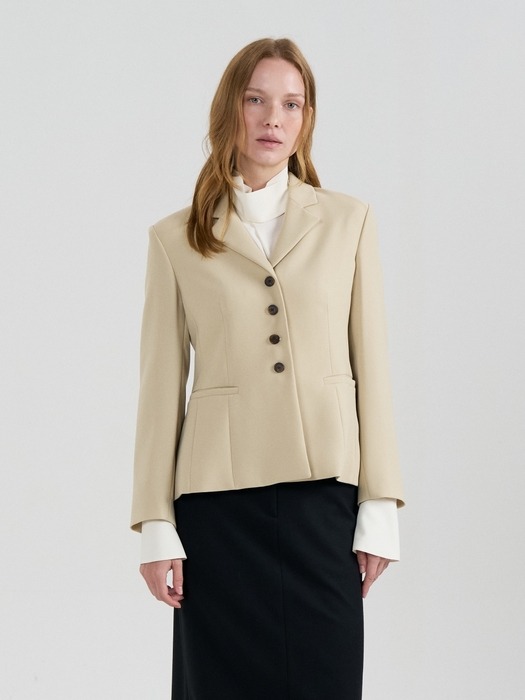 [Drama Signature] Slim Button Blazer_3color