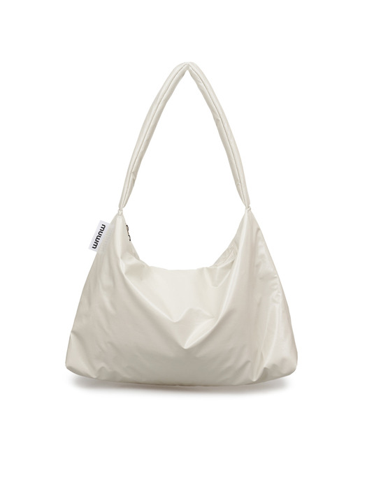 Puff-Up Shoulder Bag (Ivory/Tartan Check)