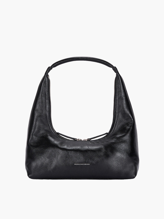 HOBO SHOULDER_black glossy plain