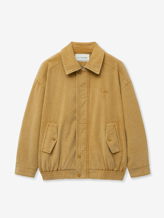 465-1 WASHING CORDUROY JUMPER_CAMEL