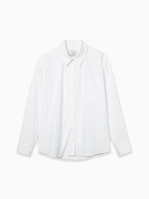 Aile Over-fit classic Shirts (White)