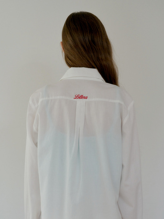 Embroidery Pocket Crop Shirts