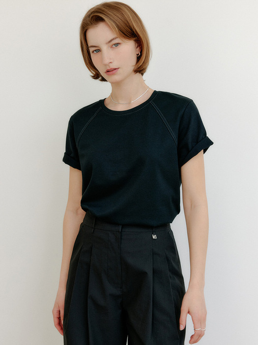 로지 스티치 포인트 티셔츠 / LODGE STITCH POINT T-SHIRT_4colors