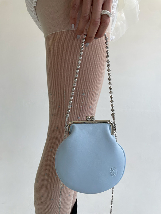 Scallop mini bag _ sky blue