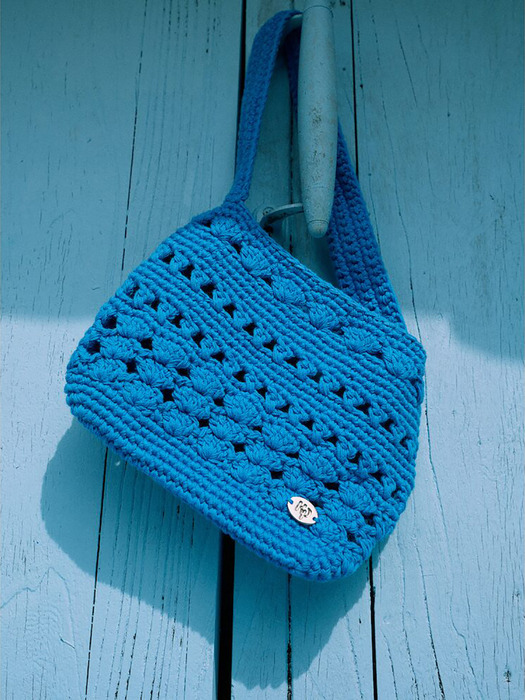 Crochet Knit Mini Bag  Blue (KE45D3M01P)