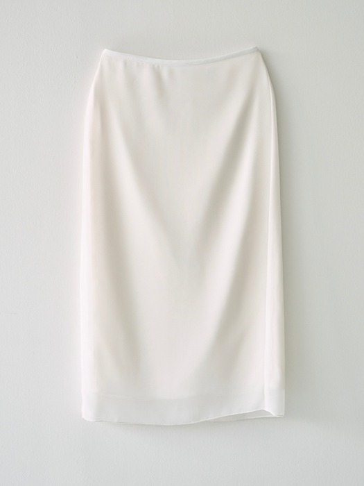 90s sheer skirt, ivory