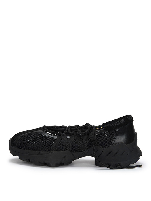 MESH BALLET SNEAKERS IN BLACK