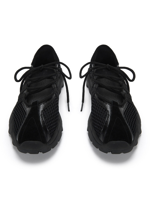 MESH BALLET SNEAKERS IN BLACK