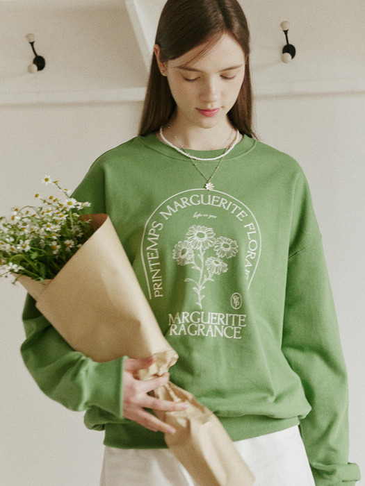 Margaret Sweatshirt - Moss Green