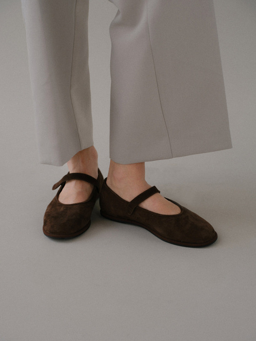 Danghye mary jane shoes Suede Cocoa