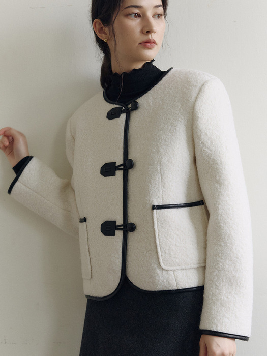 Boucle Toggle Jacket_2color