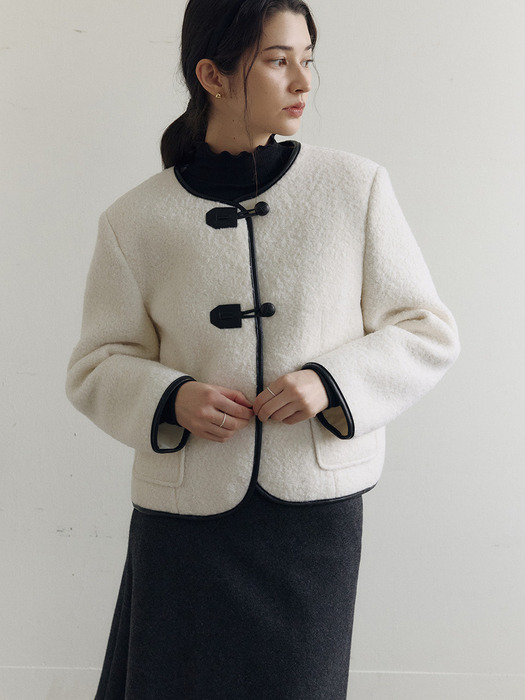 Boucle Toggle Jacket_2color